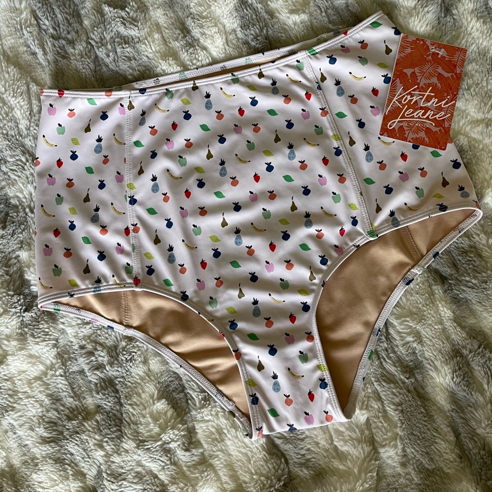 Kortni Jeane High Waist fruit bottoms NWT